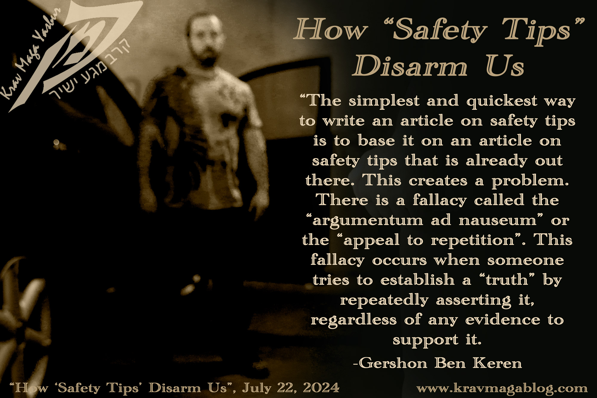 Blog About How Safety Tips Disarm Us